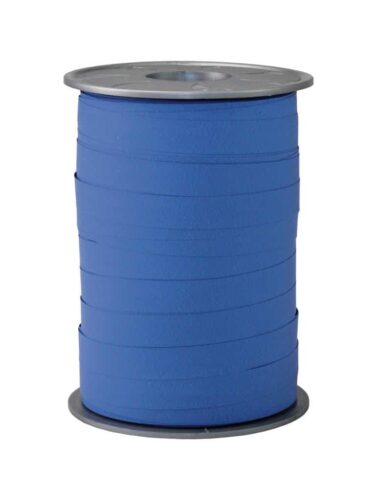 Krullint paperlook blauw