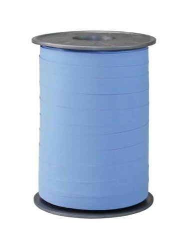 Krullint paperlook licht blauw