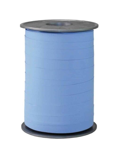 Krullint paperlook licht blauw