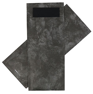 Bestekservet marble antraciet/zwart