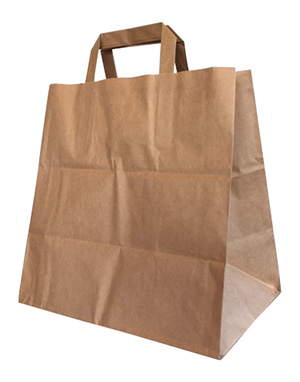 Blokbodemtas bruin 26+17x26 cm (250 stuks)