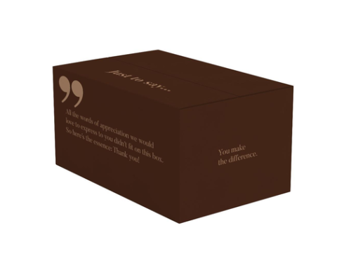 Kerstdoos - Quote - bruin