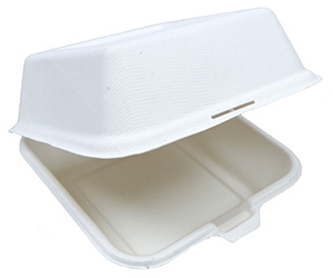Bagasse hamburger box 15x15cm 460ml