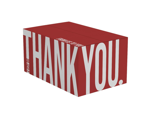 Kerstdoos - Thank You - rood