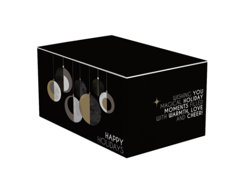 Kerstdoos - Happy Holiday - zwart