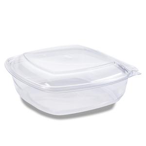 Apet vierkant bak met deksel 750ml (300 stuks)