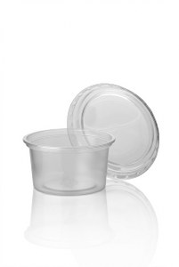 Sausbakje 100 80ml Transparant.
