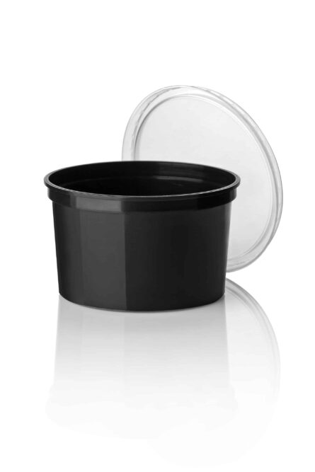 Rauwkostpot 500cc zwart (500 stuks)