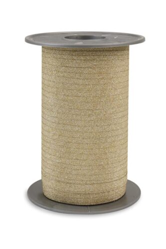 Krullint 5mm poly glitter goud