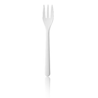 Re-useable snackvork wit 14cm ds a 2000st