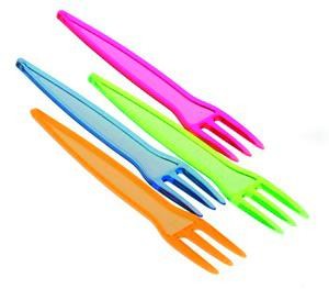 Re-useable frietvork, multicolor doos a 10000st, 10x1000stuks