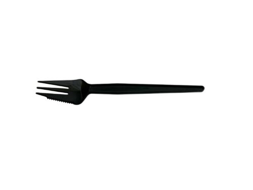 Re-useable snackvork 14cm snijrand zwart premium quality