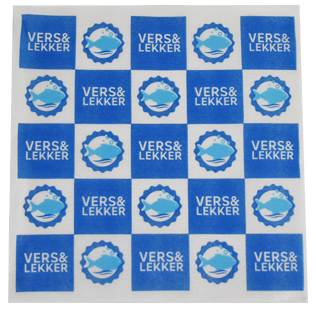 Servetten 33x33 vis blauw 1-laags