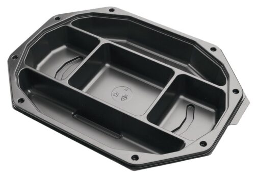 Cateringschaal CS335 zwart 5-vaks (10 stuks)