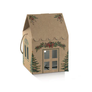 Huisje karton Kerst