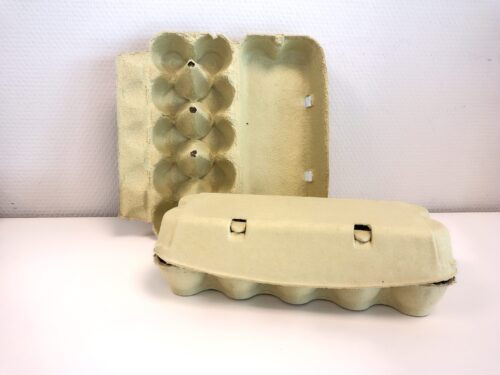 Eierdoosjes 10 stuks (groen of grijs) (65 stuks)