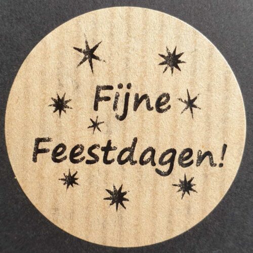 Etiket Fijne feestdagen kraft