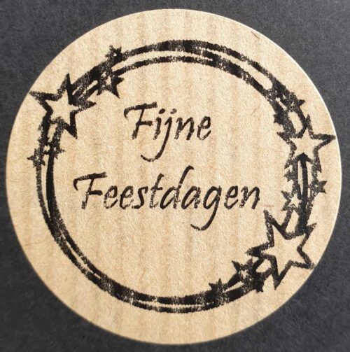 Etiket Fijne feestdagen met rand