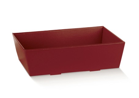 Bakje karton Bordeaux 23x17x8 cm.
