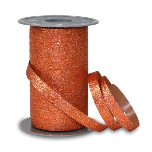 Krullint polyglitter brons