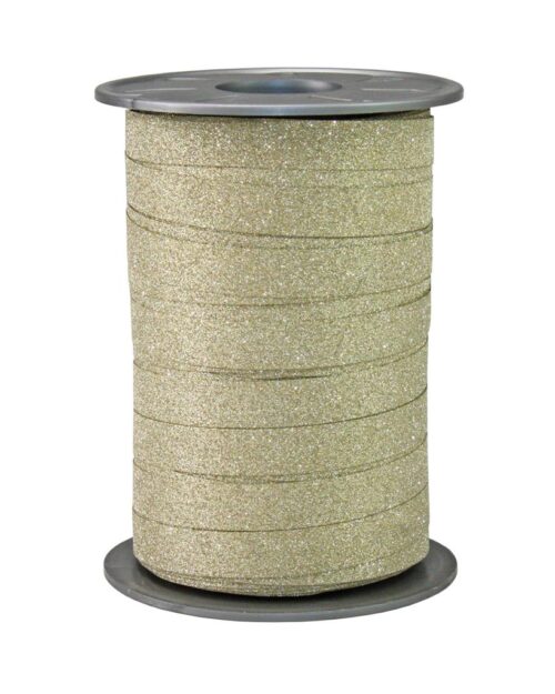 Krullint poly glitter goud