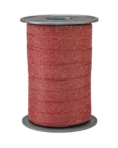 Krullint poly glitter rood