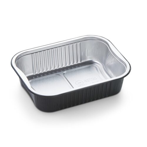 Alu cont rect 725ml zwart (110 stuks)
