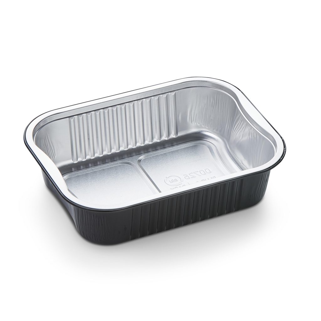 Alu cont rect 725ml zwart (110 stuks)