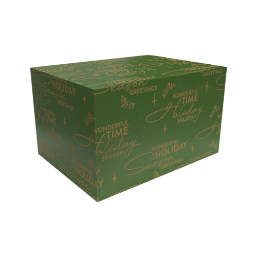 Kerstdoos Season Greetings groen