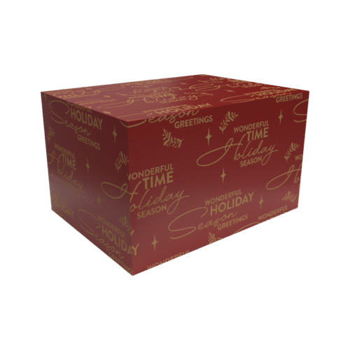 Kerstdoos Season Greetings rood