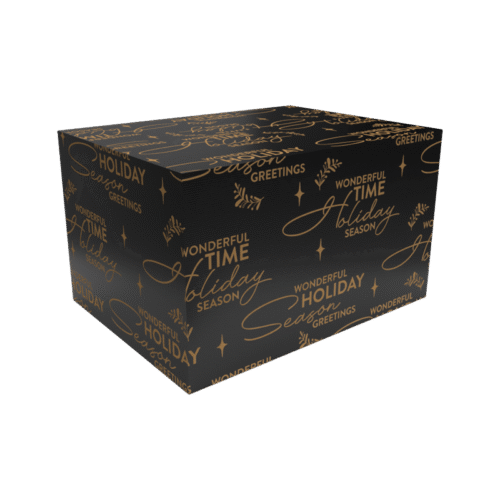 Kerstdoos Season Greetings zwart