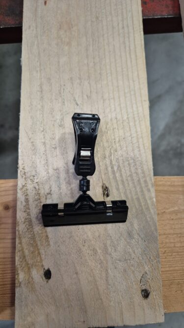 Prijskaartklem breed zwart