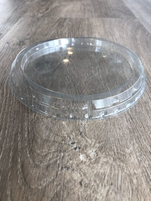 Deksel voor aluminium bak rond 440 ml. (100 stuks)