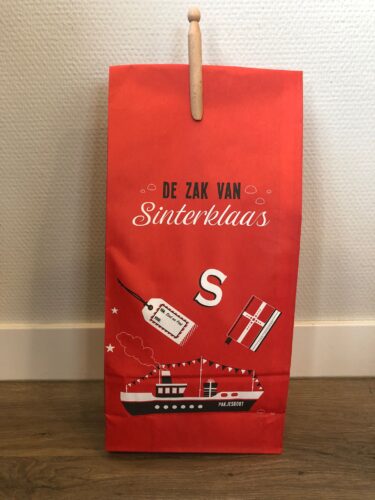 Geschenkzak Sinterklaas rood