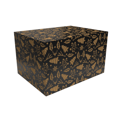 Kerstdoos Winter Wonder zwart