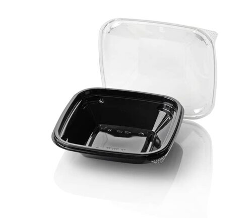 Domepack 190x190 500cc zwart + trp deksel (uitlopend artikel)