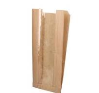 Papieren broodzak half venster (1000 stuks)