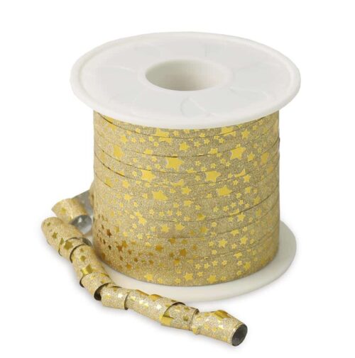 Krullint Glitter Star goud