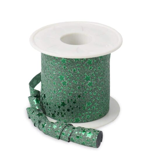 Krullint Glitter Star groen